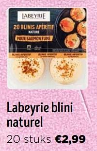 Promoties Labeyrie blini naturel - Labeyrie - Geldig van 16/03/2024 tot 02/04/2024 bij Jumbo