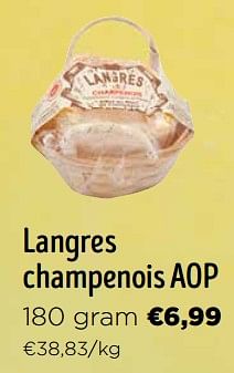 Promotions Langres champenois aop - Langres - Valide de 16/03/2024 à 02/04/2024 chez Jumbo