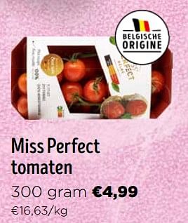 Promotions Miss perfect tomaten - Produit Maison - Jumbo - Valide de 16/03/2024 à 02/04/2024 chez Jumbo