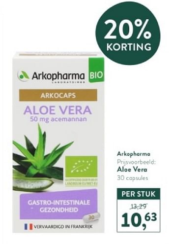 Promotions Aloe vera - Arkopharma - Valide de 18/03/2024 à 14/04/2024 chez Holland & Barret