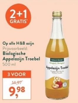 Promoties Biologische appelazijn troebel - Huismerk - Holland & Barrett - Geldig van 18/03/2024 tot 14/04/2024 bij Holland & Barret
