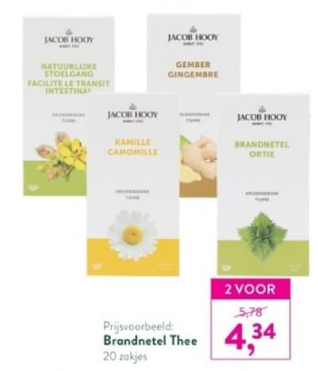 Promoties Brandnetel thee - Jacob Hooy - Geldig van 18/03/2024 tot 14/04/2024 bij Holland & Barret