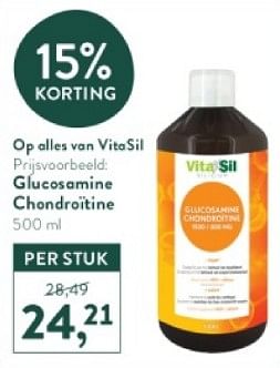 Promotions Glucesamine chaondraitine - Vita Sil - Valide de 18/03/2024 à 14/04/2024 chez Holland & Barret