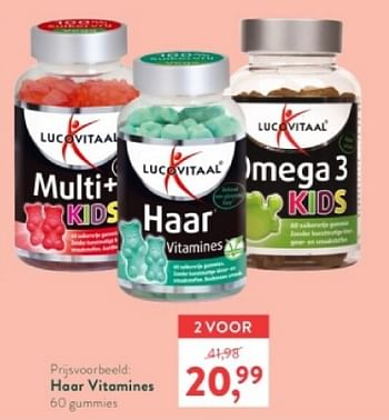 Promoties Haar vitamines - Lucovitaal - Geldig van 18/03/2024 tot 14/04/2024 bij Holland & Barret