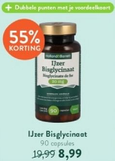 Promoties Ijzer bisglycinaat - Huismerk - Holland & Barrett - Geldig van 18/03/2024 tot 14/04/2024 bij Holland & Barret