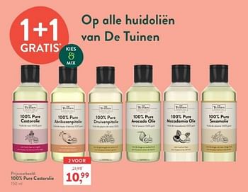 Promoties Pure castorolie - De Tuinen - Geldig van 18/03/2024 tot 14/04/2024 bij Holland & Barret