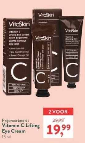 Promoties Vitamin c lifting eye cream - Vitaskin - Geldig van 18/03/2024 tot 14/04/2024 bij Holland & Barret