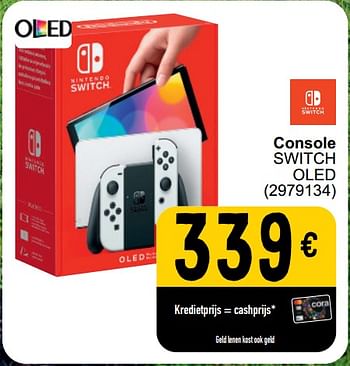 Promoties Console switch oled - Nintendo - Geldig van 26/03/2024 tot 08/04/2024 bij Cora