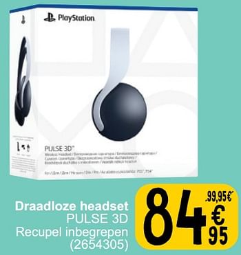 Promoties Draadloze headset pulse 3d - Playstation - Geldig van 26/03/2024 tot 08/04/2024 bij Cora