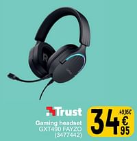 Gaming headset gxt490 fayzo-Trust