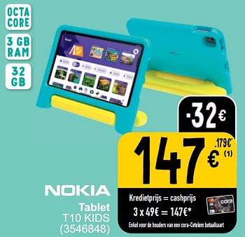 Promoties Nokia tablet t10 kids - Nokia - Geldig van 26/03/2024 tot 08/04/2024 bij Cora