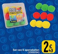 Set van 9 sponsballen-Huismerk - Cora