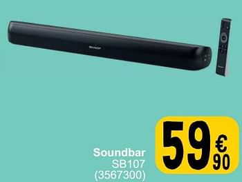 Promoties Sharp Soundbar sb107 - Sharp - Geldig van 26/03/2024 tot 08/04/2024 bij Cora