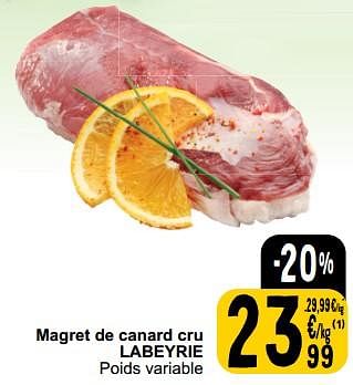 Promoties Magret de canard cru labeyrie - Labeyrie - Geldig van 26/03/2024 tot 30/03/2024 bij Cora