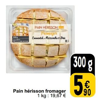 Promoties Pain hérisson fromager - Huismerk - Cora - Geldig van 26/03/2024 tot 30/03/2024 bij Cora