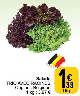 Promoties Salade trio avec racines - Huismerk - Cora - Geldig van 26/03/2024 tot 30/03/2024 bij Cora
