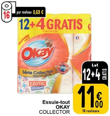 Promotions Essuie-tout okay collector - Okay - Valide de 26/03/2024 à 30/03/2024 chez Cora