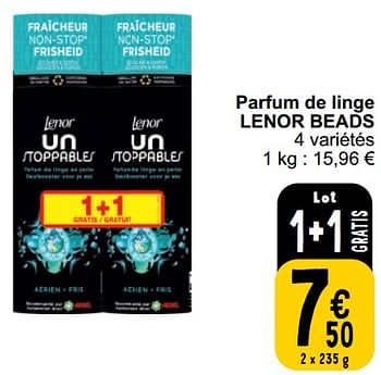 Promotions Parfum de linge lenor beads - Lenor - Valide de 26/03/2024 à 30/03/2024 chez Cora