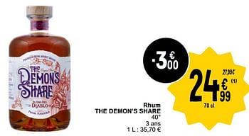 Promoties Rhum the demon’s share - The Demon's Share - Geldig van 26/03/2024 tot 30/03/2024 bij Cora