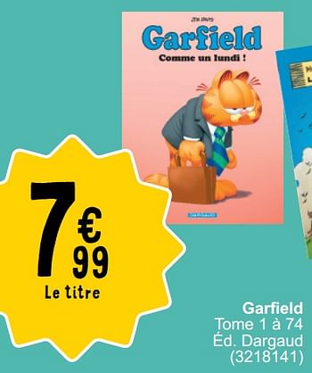 Promoties Garfield - Huismerk - Cora - Geldig van 26/03/2024 tot 08/04/2024 bij Cora