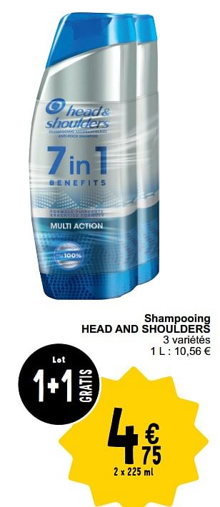 Promotions Shampooing head and shoulders - Head & Shoulders - Valide de 26/03/2024 à 30/03/2024 chez Cora