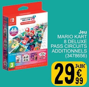 Promotions Jeu mario kart 8 deluxe pass circuits additionnels - Nintendo - Valide de 26/03/2024 à 08/04/2024 chez Cora
