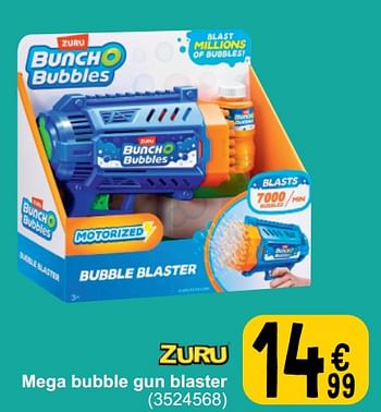 Promoties Mega bubble gun blaster - Zuru - Geldig van 26/03/2024 tot 08/04/2024 bij Cora
