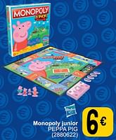 Promotions Monopoly junior peppa pig - Hasbro - Valide de 26/03/2024 à 08/04/2024 chez Cora