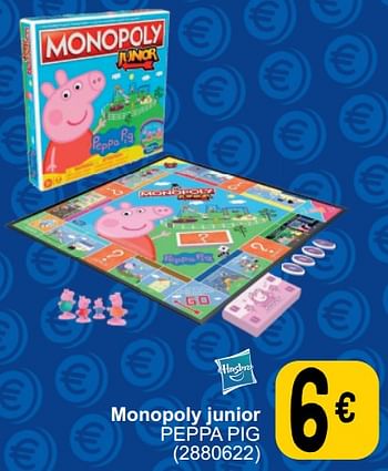 Promoties Monopoly junior peppa pig - Hasbro - Geldig van 26/03/2024 tot 08/04/2024 bij Cora