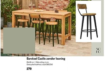 Promoties Barstoel castle zonder leuning - Soho - Geldig van 17/02/2024 tot 31/08/2024 bij Oh'Green