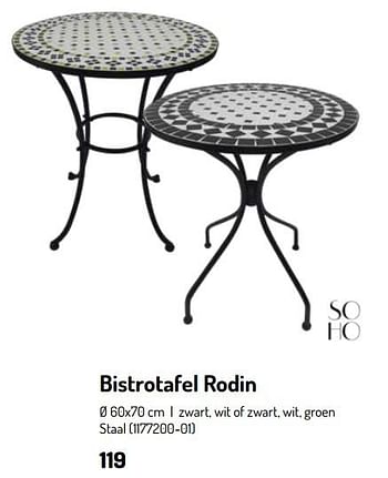 Promotions Bistrotafel rodin - Soho - Valide de 17/02/2024 à 31/08/2024 chez Oh'Green
