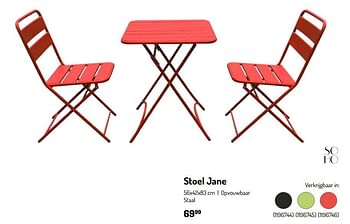 Promotions Stoel jane - Soho - Valide de 17/02/2024 à 31/08/2024 chez Oh'Green