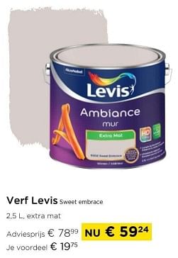 Promotions Verf levis sweet embrace - Levis - Valide de 01/03/2024 à 31/03/2024 chez Molecule