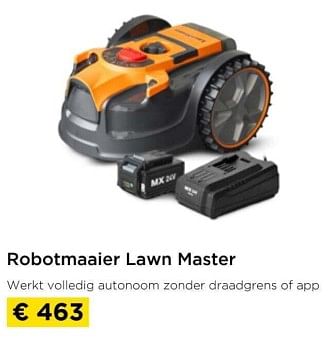 Promotions Robotmaaier lawn master - LawnMaster - Valide de 01/03/2024 à 31/03/2024 chez Molecule