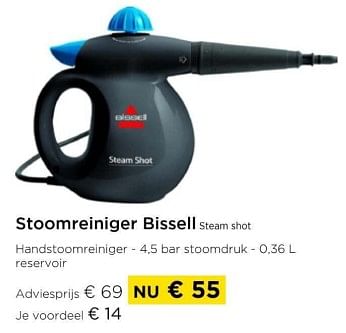 Promotions Stoomreiniger bissell steam shot - Bissell - Valide de 01/03/2024 à 31/03/2024 chez Molecule