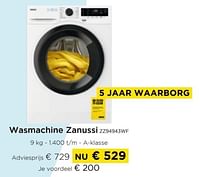 Wasmachine zanussi zz94943wf-Zanussi