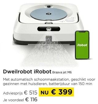 Promoties Dweilrobot irobot braava jet m6 - iRobot - Geldig van 01/03/2024 tot 31/03/2024 bij Molecule