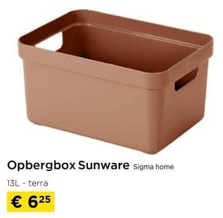 Promoties Opbergbox sunware sigma home - Sunware - Geldig van 01/03/2024 tot 31/03/2024 bij Molecule
