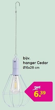 Promotions Hanger cedar - Produit maison - Leen Bakker - Valide de 24/03/2024 à 07/04/2024 chez Leen Bakker