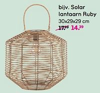 Solar lantaarn ruby-Huismerk - Leen Bakker