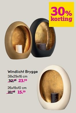Promotions Windlicht brygge - Produit maison - Leen Bakker - Valide de 24/03/2024 à 07/04/2024 chez Leen Bakker