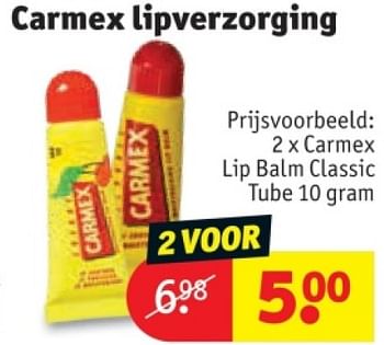 Promotions Carmex lip balm classic tube - Carmex - Valide de 25/03/2024 à 07/04/2024 chez Kruidvat