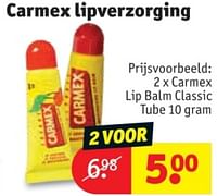 Promoties Carmex lip balm classic tube - Carmex - Geldig van 25/03/2024 tot 07/04/2024 bij Kruidvat