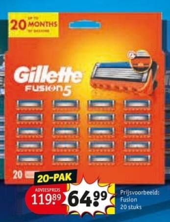 Promoties Fusion - Gillette - Geldig van 25/03/2024 tot 07/04/2024 bij Kruidvat