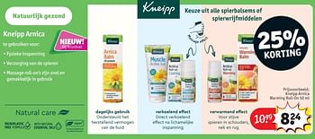 Promotions Kneipp arnica warming roll-on - Kneipp - Valide de 25/03/2024 à 07/04/2024 chez Kruidvat