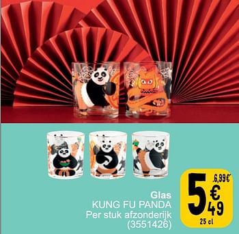 Promoties Glas kung fu panda - Kung Fu Panda - Geldig van 26/03/2024 tot 08/04/2024 bij Cora