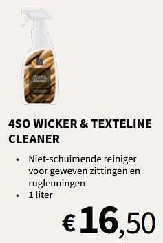 Promoties 4so wicker + texteline cleaner - Huismerk - Horta - Geldig van 27/03/2024 tot 07/04/2024 bij Horta