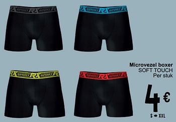 Promotions Microvezel boxer soft touch - Soft Touch - Valide de 26/03/2024 à 08/04/2024 chez Cora