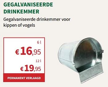 Promoties Gegalvaniseerde drinkemmer - Huismerk - Horta - Geldig van 27/03/2024 tot 07/04/2024 bij Horta