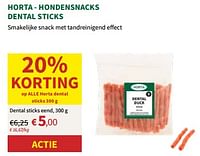 Hondensnacks dental sticks-Huismerk - Horta